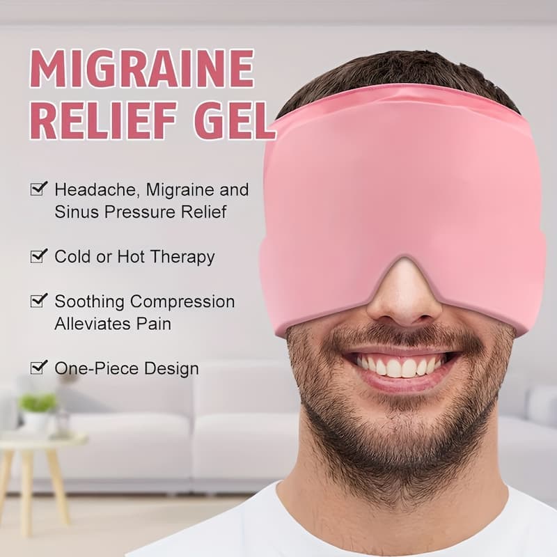 Migraine Relief Cap Hot & Cold Therapy Ice Cap for Headache Relief