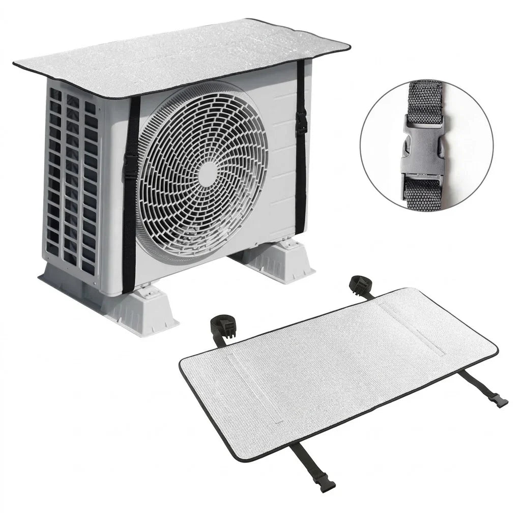 AC Outdoor Unit Protector Aluminum Cover With Straps